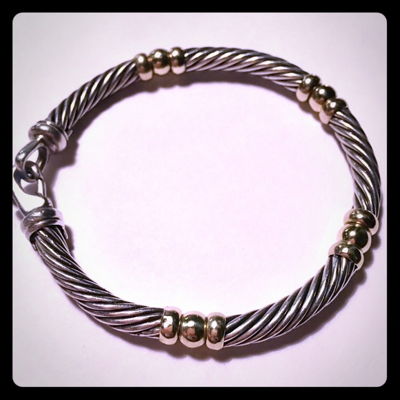 David Yurman Jewelry - DAVID YURMAN 14k Gold 925 bracelet 🧐 description